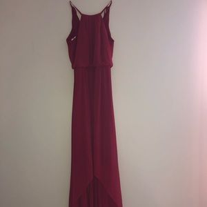 David’s Bridal maroon bridesmaid dress!